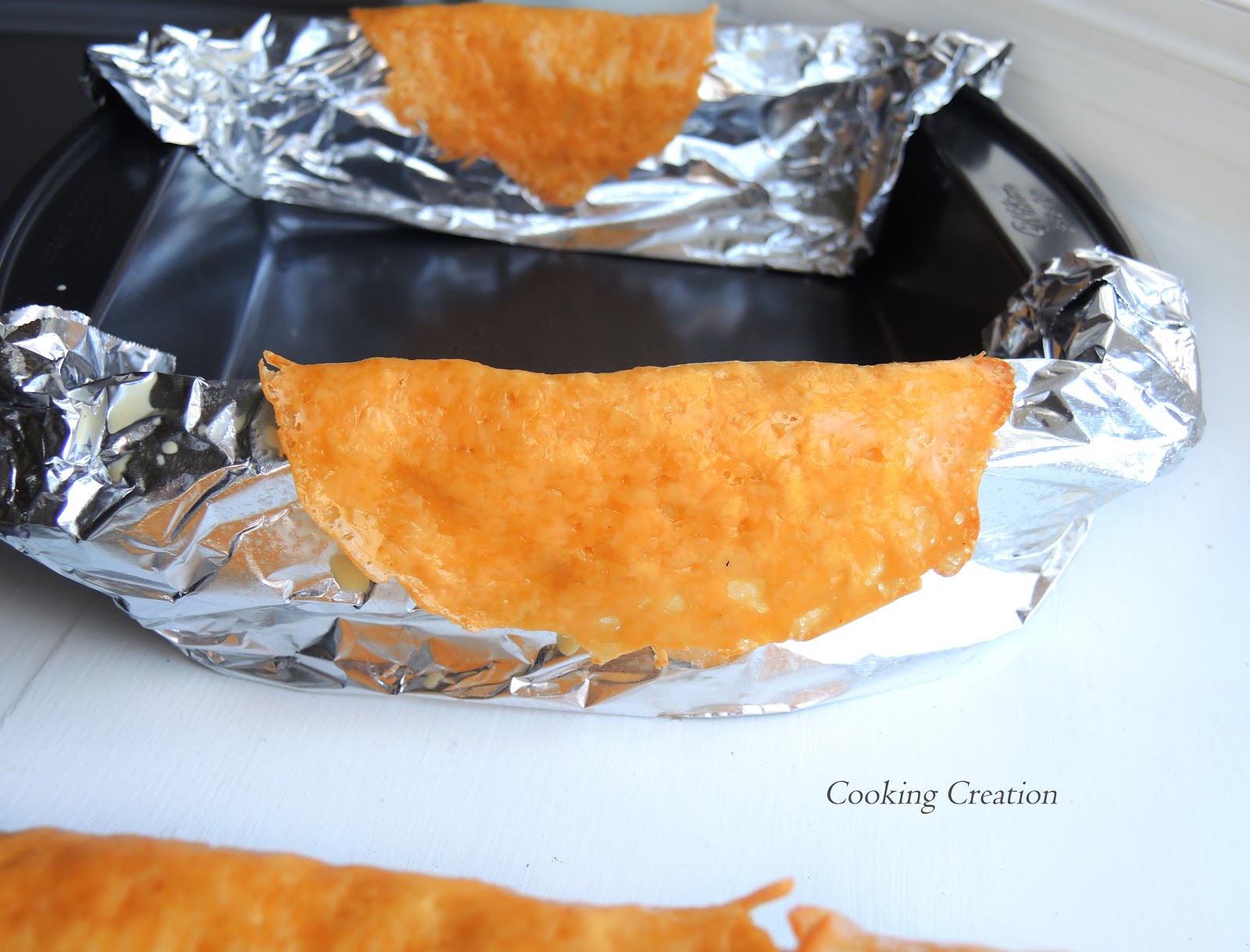 Cooking Creation Cheddar Cheese Taco Shells (Keto)