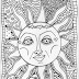 Unique Psychedelic Sun Coloring Pages Print Free