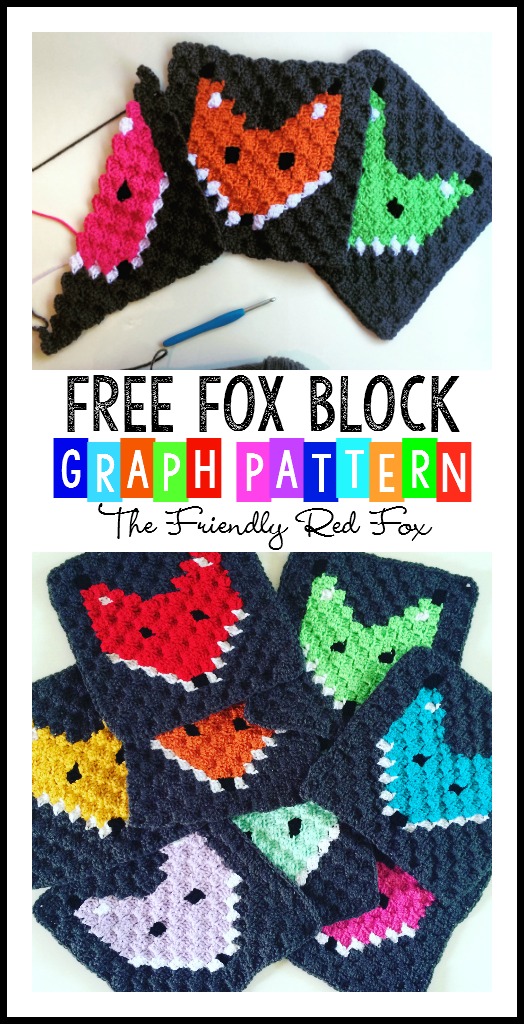Corner To Crochet Fox Block Thefriendlyredfox Com