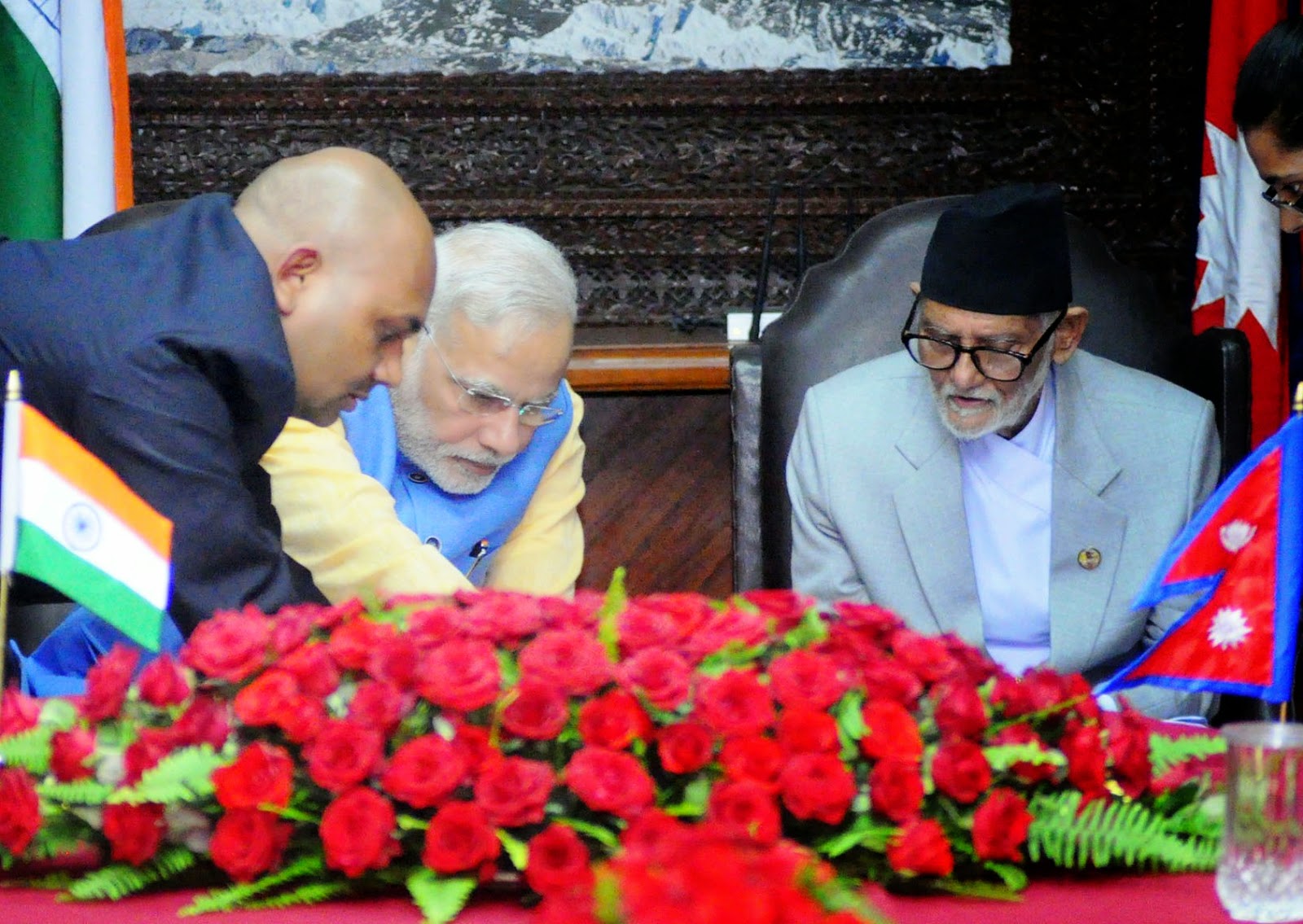 Abhay K. Poet, Editor, Translator Abhay K with the Prime Minister