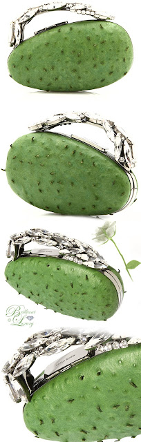 ♦Manolo Blahnik green Nadi Cactus bag #pantone #bags #green #brilliantluxury
