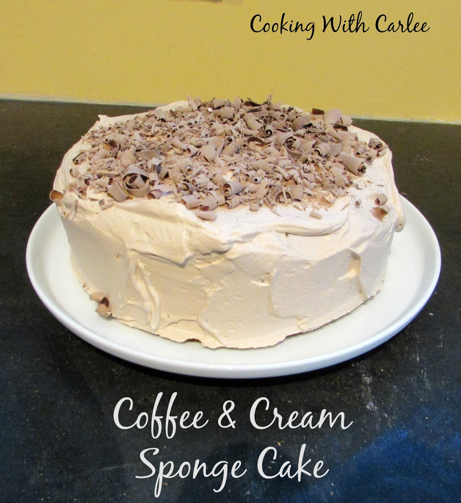 Cooking With Carlee Coffee and Cream Sponge Cake TheCakeSliceBakers