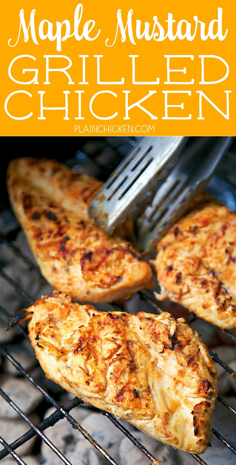 Maple Mustard Grilled Chicken Plain Chicken