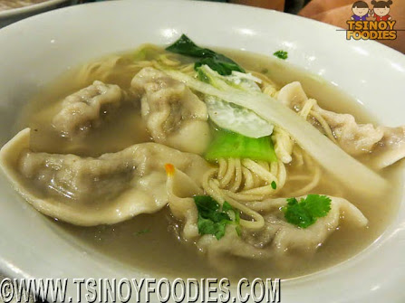 pork chive dumpling noodle soup