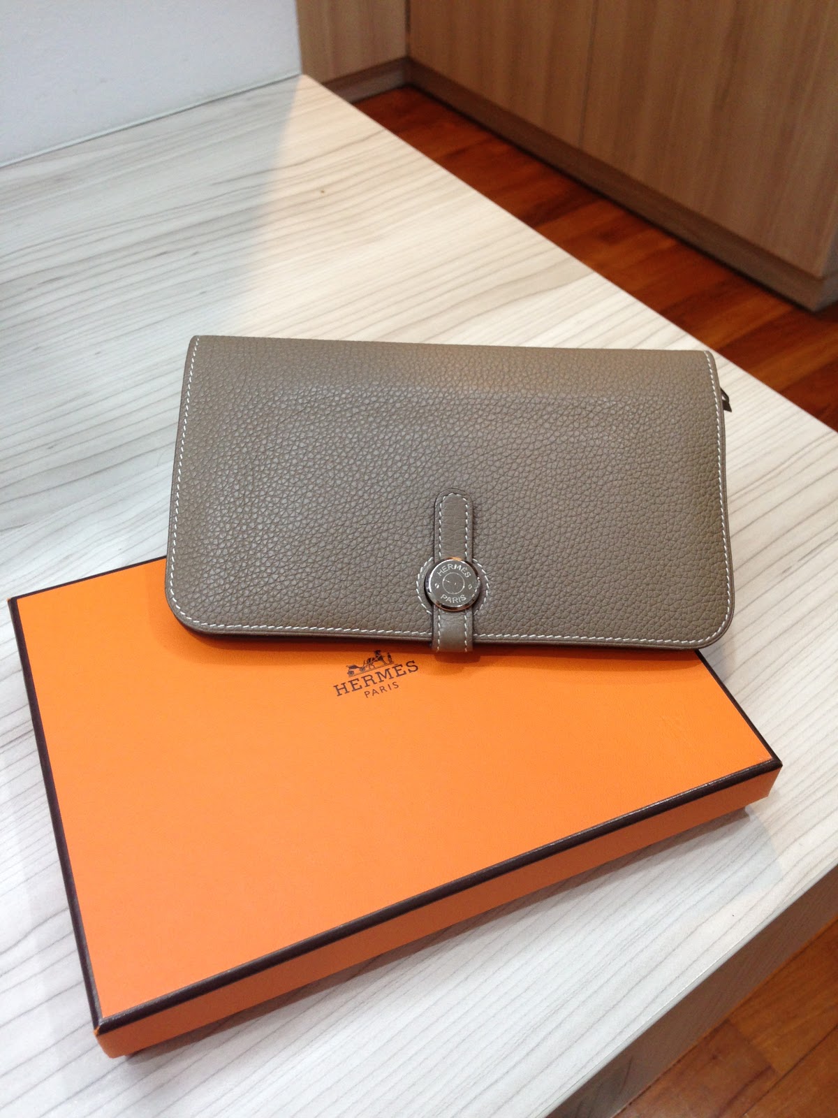 Preloved 100% Authentic Designer Bags for sale: Hermes Travel Wallet ...