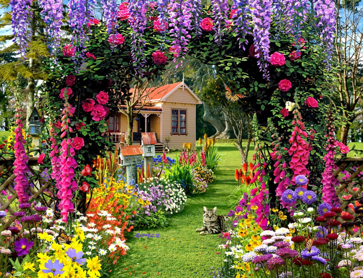 flower garden wallpaper or background | diariesofafashionfreak