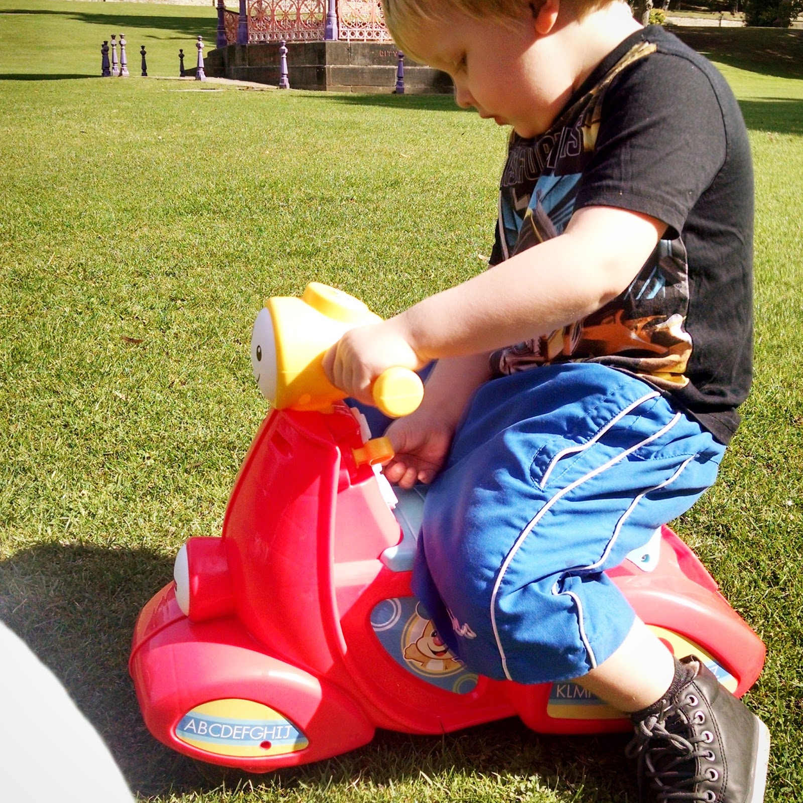 Fisher price 2024 scooter ride on