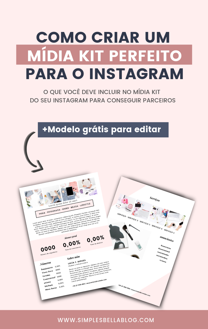 Mídia Kit Instagram Template Mídia Kit Instagram Template