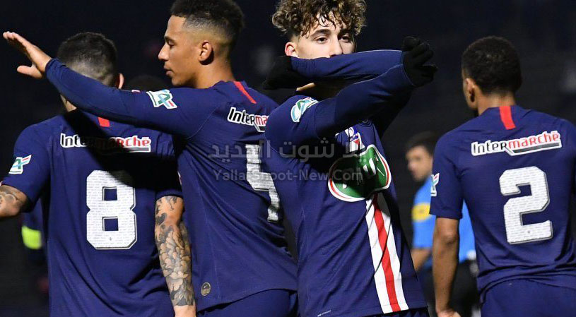 باريس سان جيرمان يحقق فوز كاسح على فريق لينا مونتليري ويتاهل لدور ال 32 من كأس فرنسا