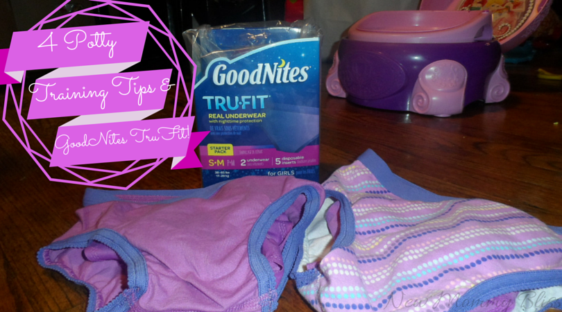 4 Potty-training tips and how GoodNites TruFit Gets us through the night! 