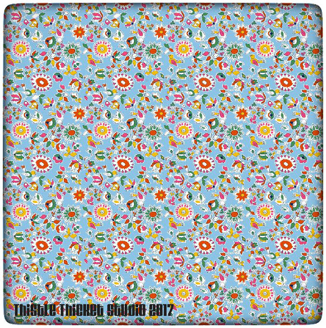 Thistle Thicket Studio, Prairie Gardens, textile design, surface pattern design, fabric design, spoonflower