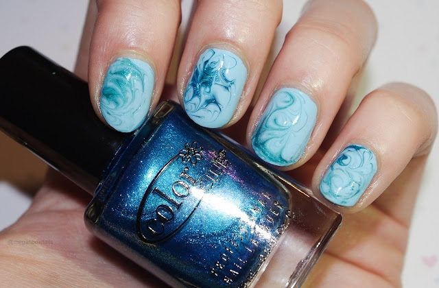 dry water marble nails image