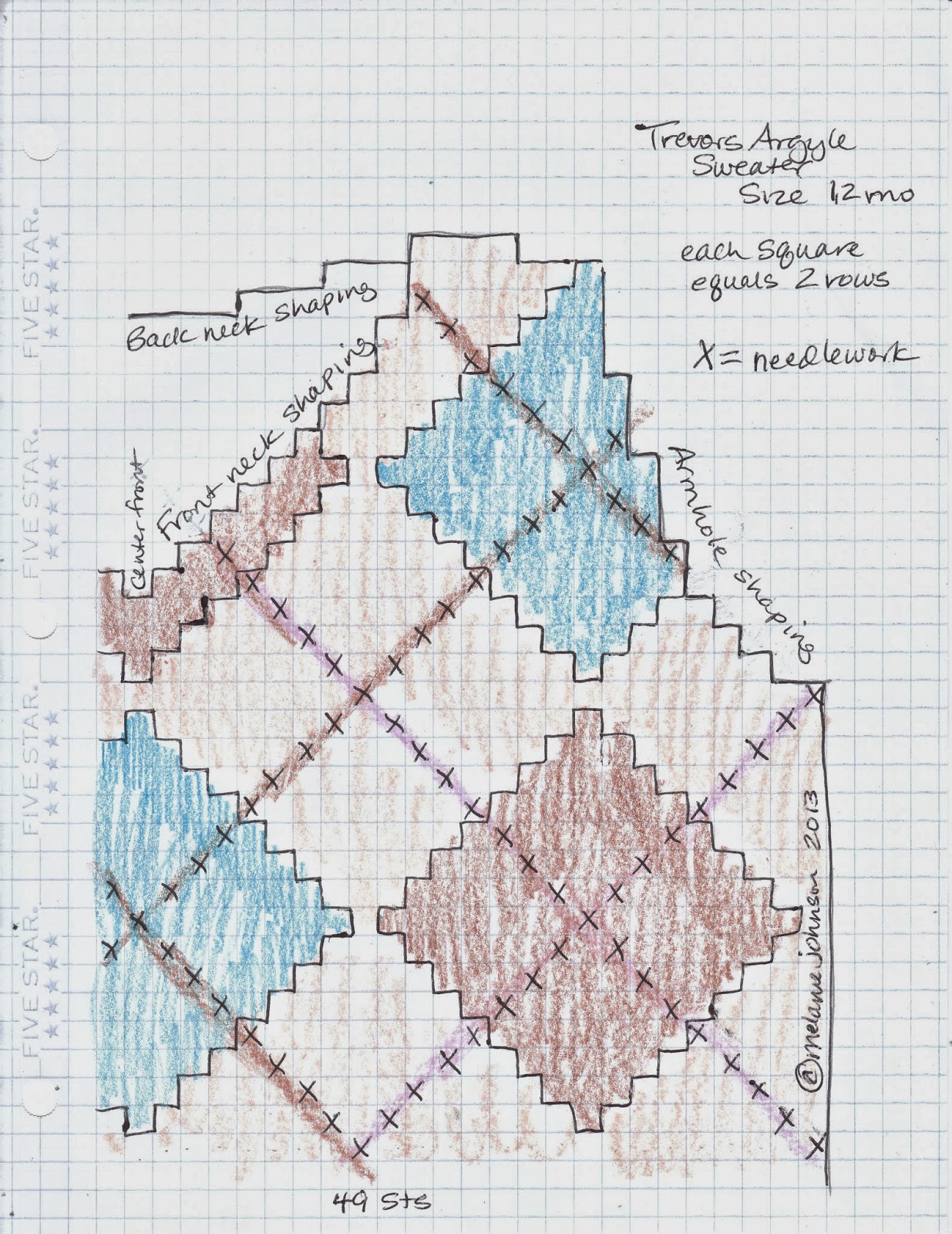 Making it Real Creatively Child's Argyle Sweater Vest