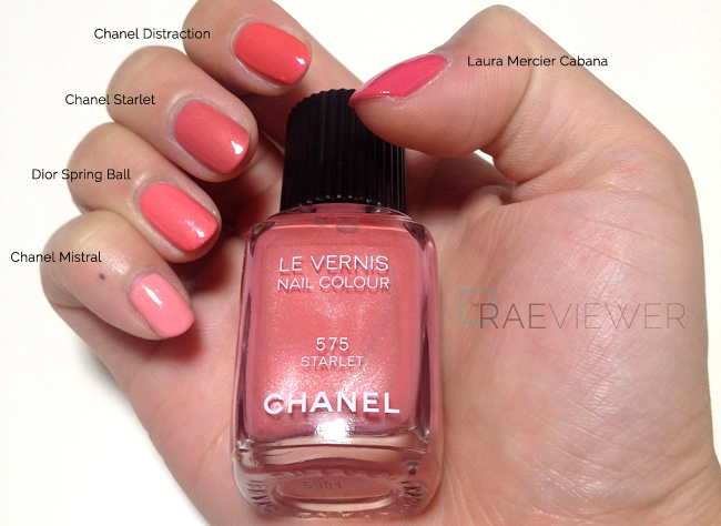 the raeviewer - a premier blog for skin care cosmetics from esthetician's of view: Chanel Le Vernis in Starlet 575 Polish Review, Photos, Swatches, Comparisons
