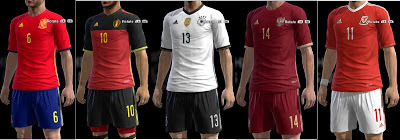 Update Euro 2016 Kits untuk PES 2013