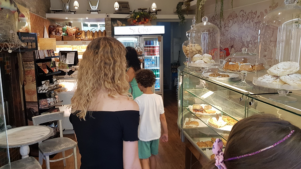 Falda larga estampada