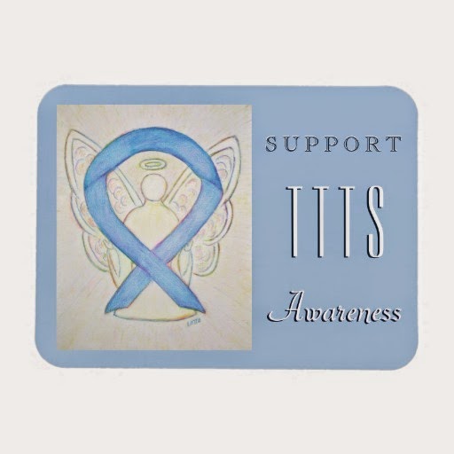Support Twin to Twin Transfusion Syndrome TTTS Awareness Ribbon Guardian Angel Art Magnets Gift