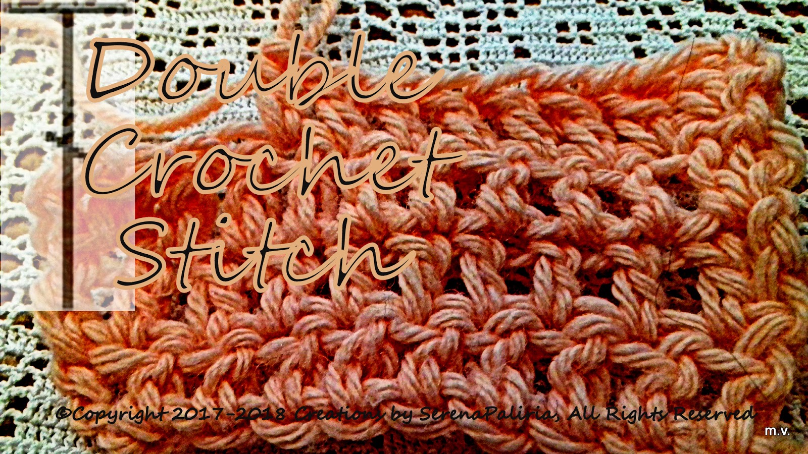 Creations By SerenaPaliria Crochet CROSSED DOUBLE CROCHET STITCH