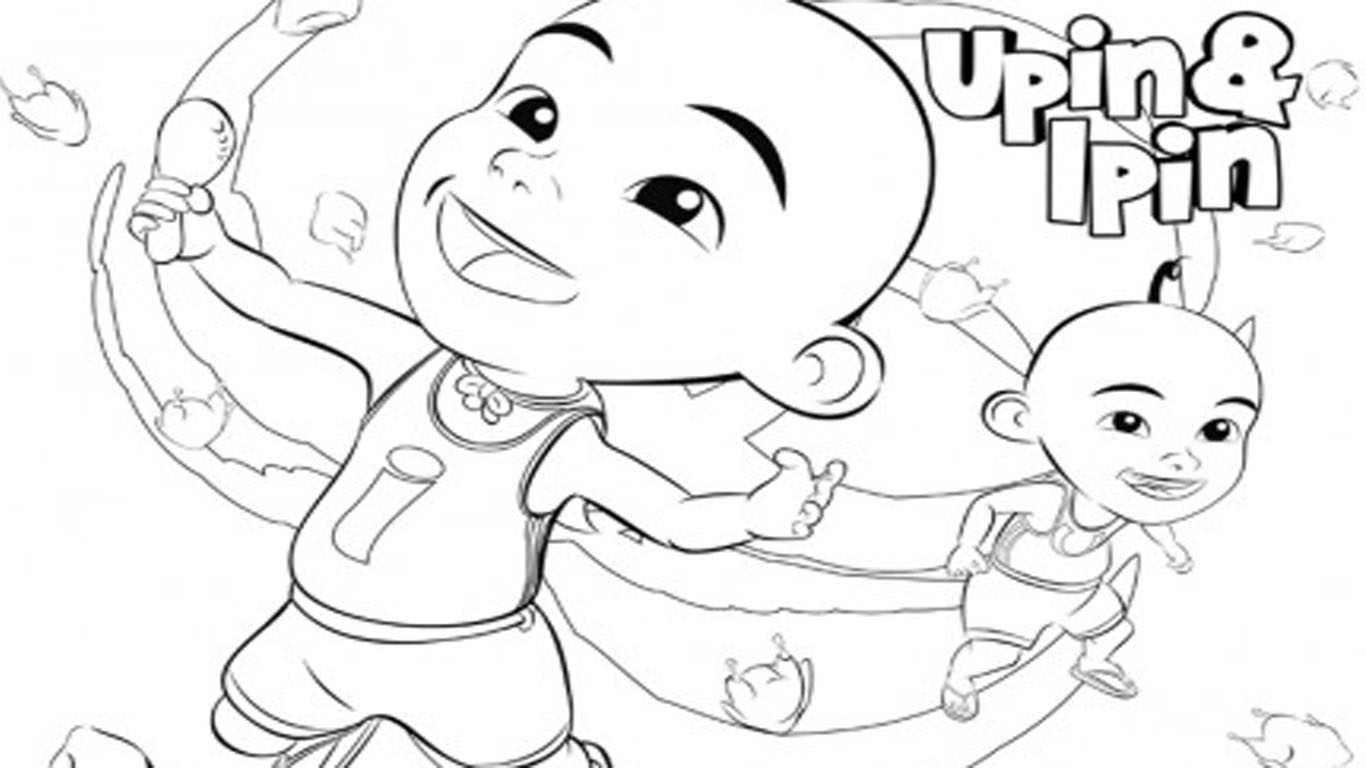 Gambar Kartun Upin Dan Ipin Hitam Putih Bestkartun