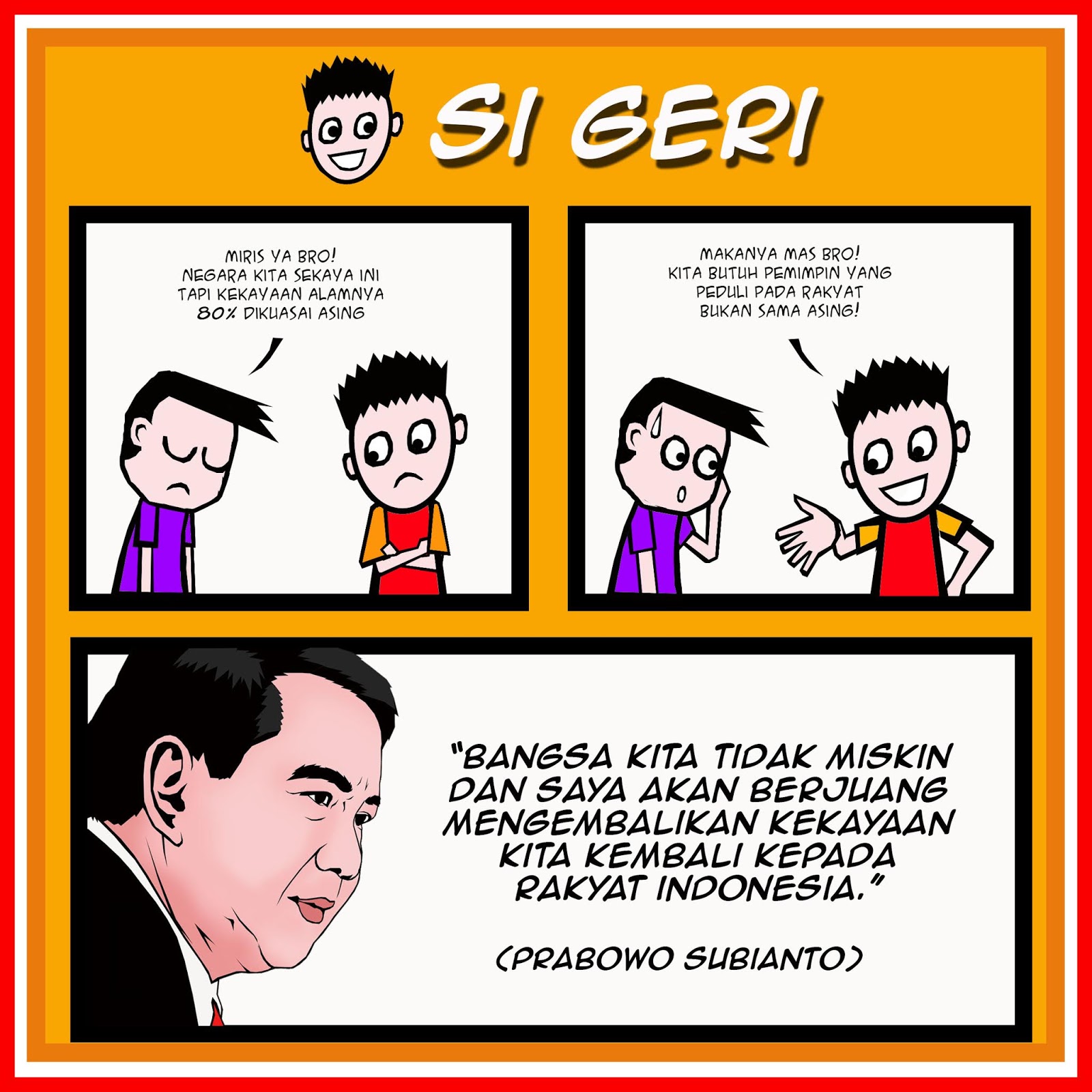 Komik Si Geri Kita Tidak Miskin