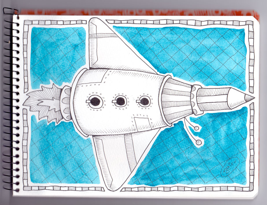 ilustrador-alexiev-gandman-nave-espacial-l-piz