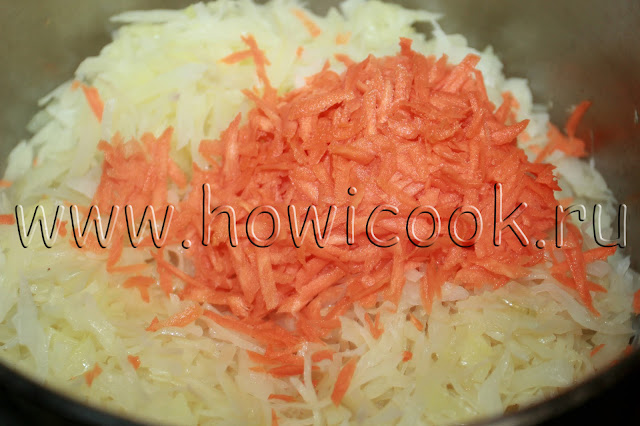 рецепт тушеной капусты с сосисками с пошаговыми фото