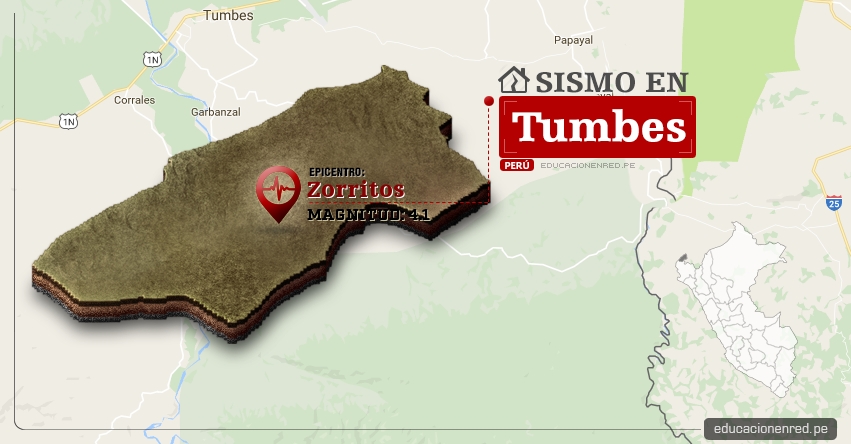Temblor en Tumbes de 4.1 Grados (Hoy Sábado 21 Enero 2017) Sismo EPICENTRO Zorritos - Contralmirante Villar - IGP - www.igp.gob.pe