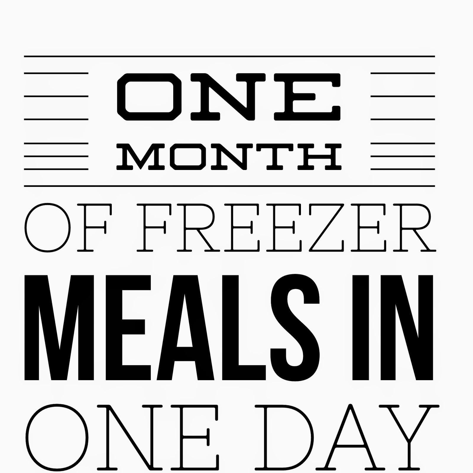 Life As Always: One Month of Freezer Meals in One Day
