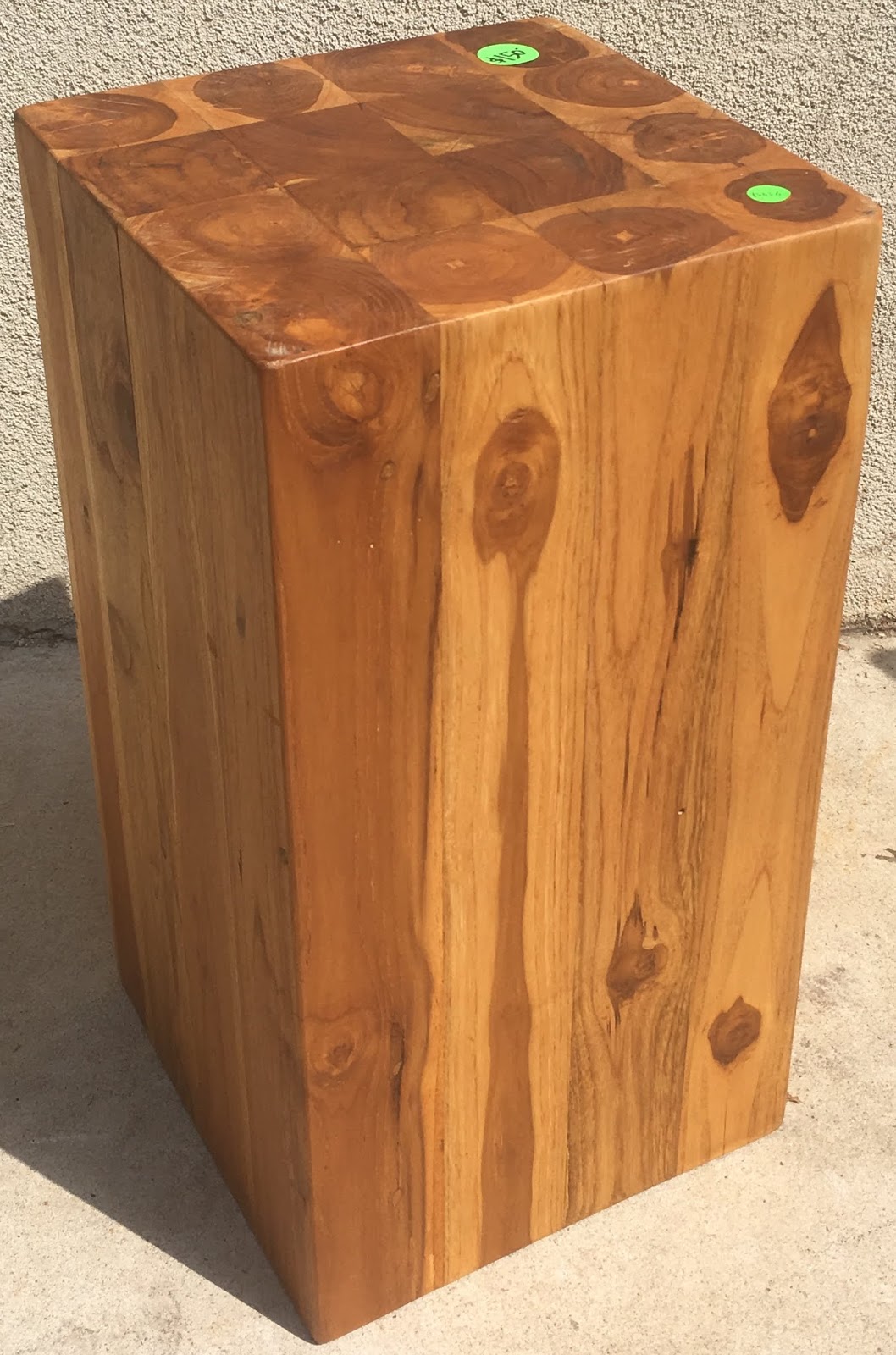 Uhuru Furniture & Collectibles Solid Butcher Block Pedestal 150 SOLD