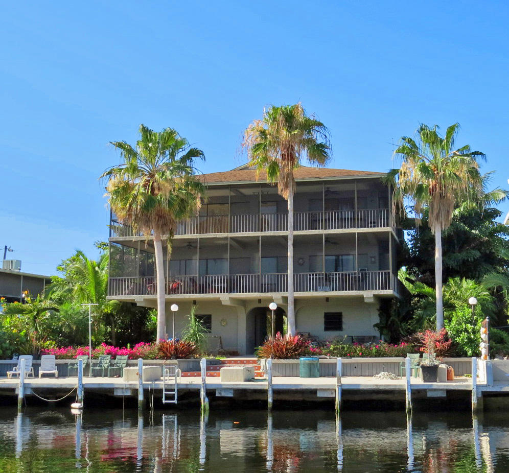 Real Estate in the Florida Keys Canal front Duplex (Both sides!) in
