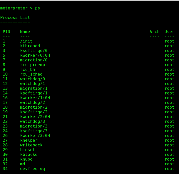 User init. User init