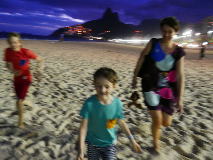 Brazil with kids - evening ate Ipanema Brazil with kids - evening ate Ipanema