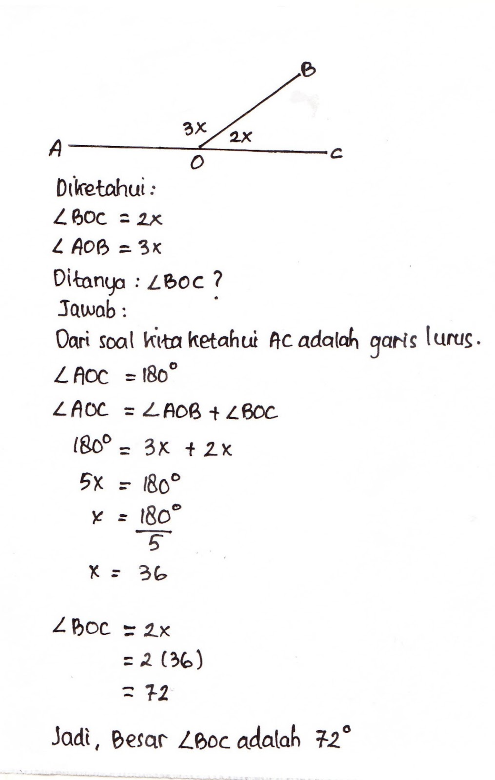 Besar Pelurus Sudut Aoc Adalah Rajiman