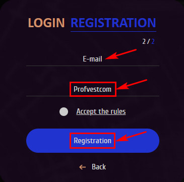 Регистрация в Onion I Am 2