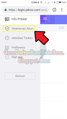 cara mengganti nomor ponsel di yahoo
