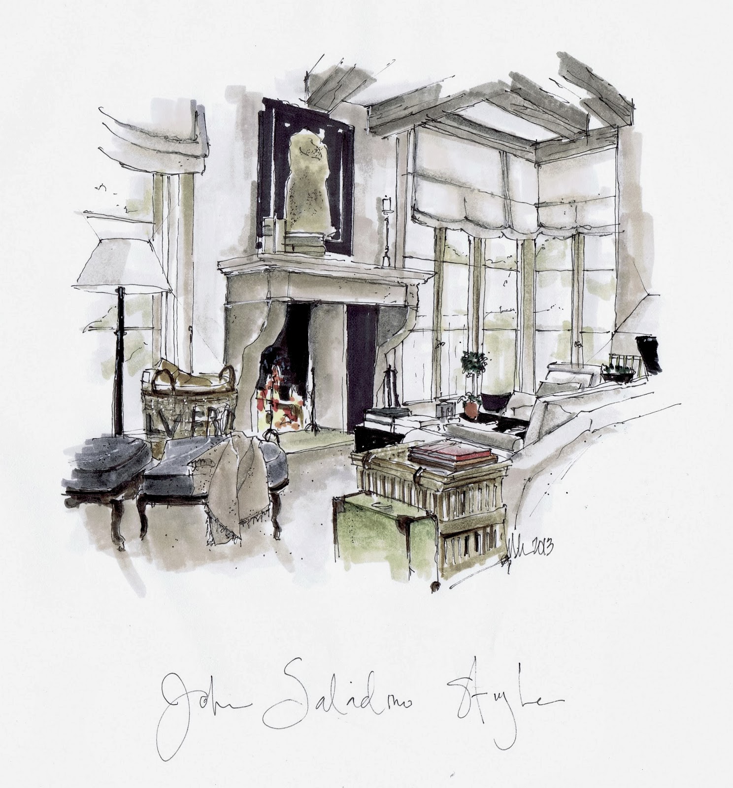 A Schematic Life: John Saladino Style