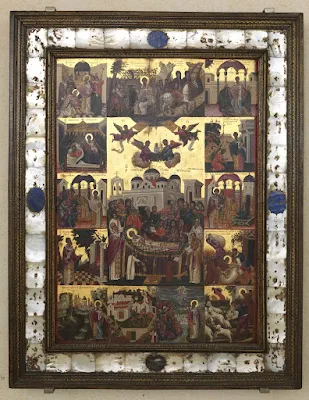 εικ. Η Κοίμηση του Αγίου Σπυρίδωνος   και σκηνές του βίου του   Εμμανουήλ Τζανφουρνάρης, 1595 μ.Χ.