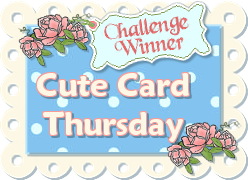 Winner at Cute Card Thursday