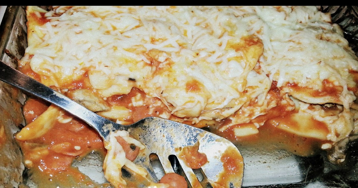 Mom! What's for dinner? Pizza Pierogi Casserole