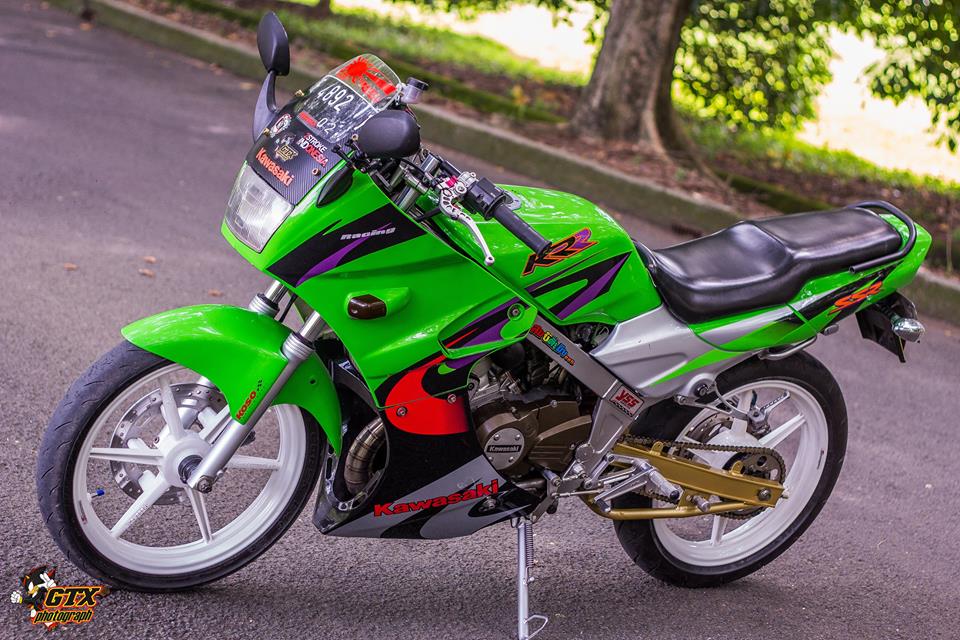 Gambar Modifikasi Kawasaki Ninja KRR SSR E6 Warna Hijau | Gtx Concept