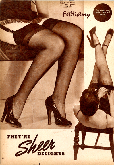 Charles Guyette, corsets, stockings, ultra high-heel shoes, boots