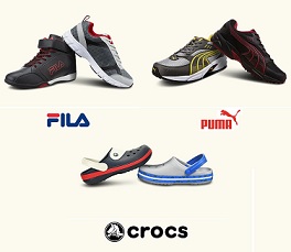 Puma, Fila, Crocs Footwear - Minimum 50