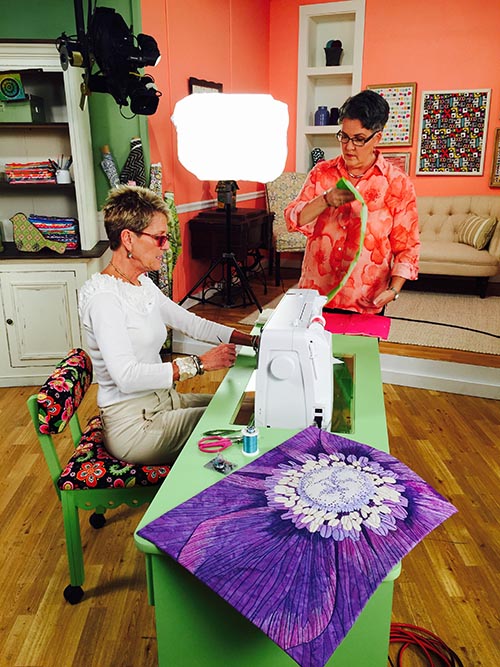 Blue Moon River: Shooting Quilting Arts TV Series 1700