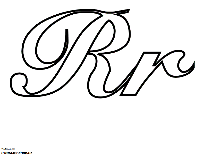 Colorea Tus Dibujos Letra R Para Colorear Pintar E Imprimir