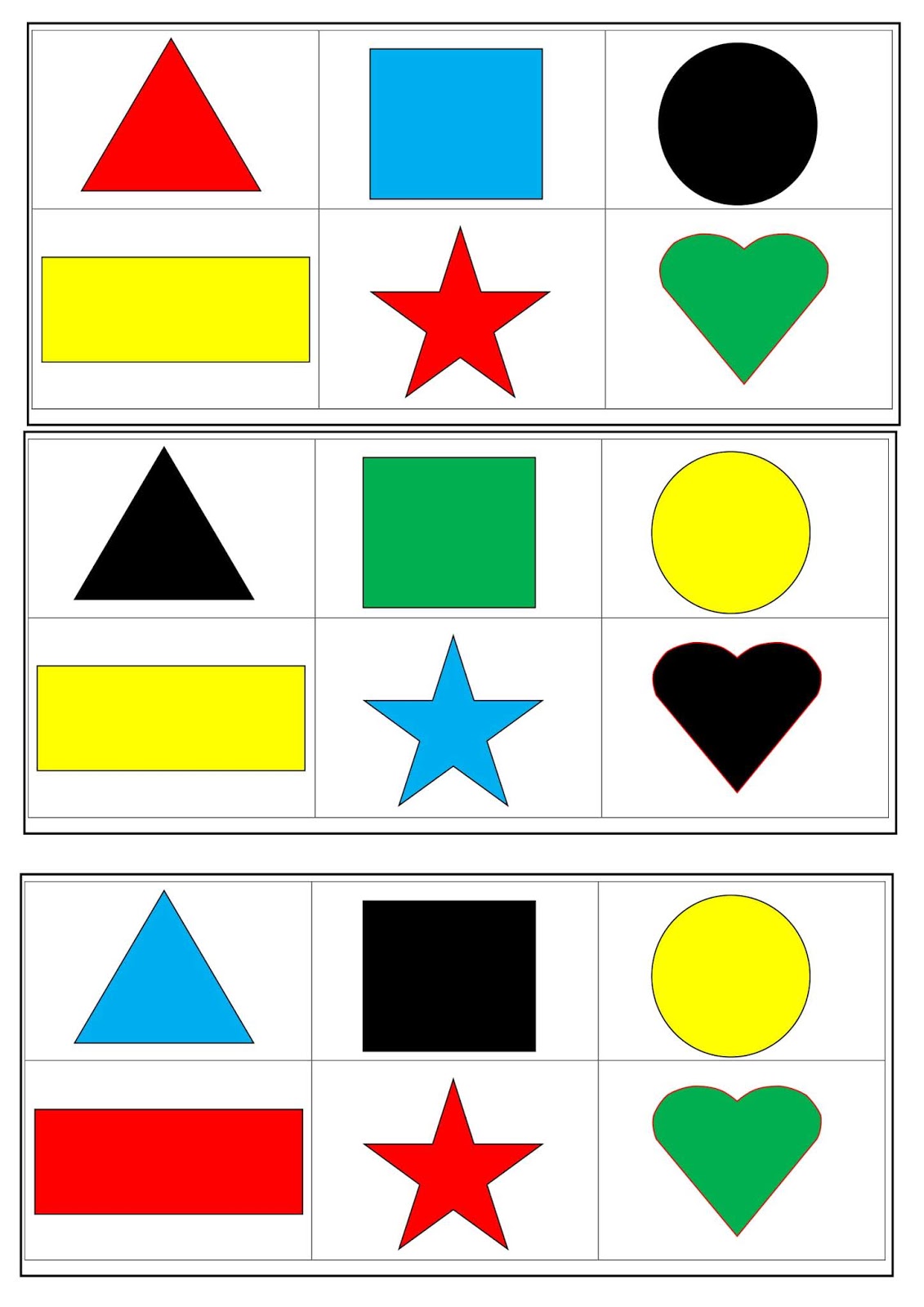 Bingo Das Formas Geométricas Educação Infantil