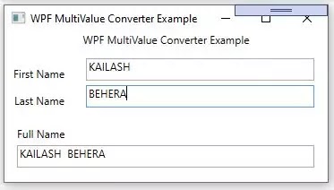 multivalue converter wpf