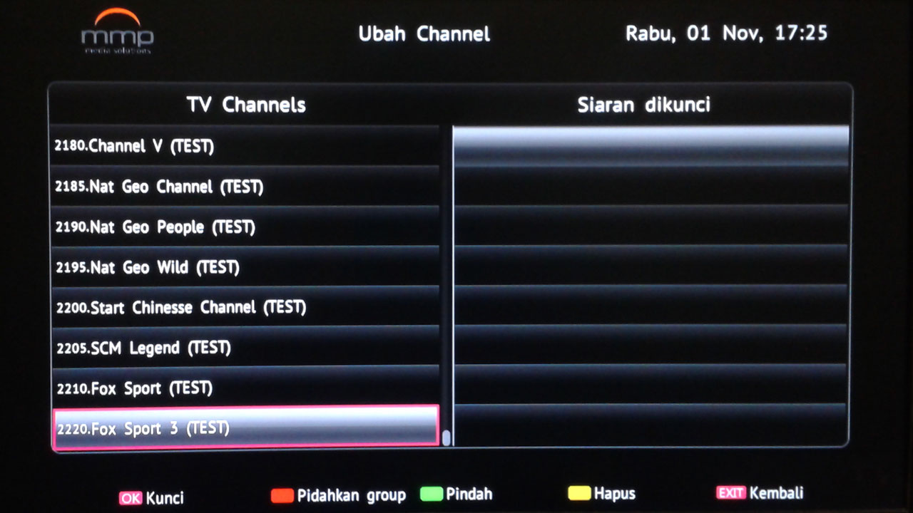 Cara Menghapus Channel TV Parabola di MMP Raja Ampat