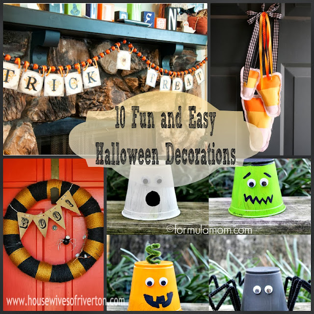 10 Fun and Easy Halloween Decorations! - Housewives of Riverton