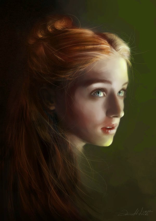 10-Sansa-Stark-Ania Mitura-GoT-Game-of-Thrones-Digital-Paintings-www-designstack-co