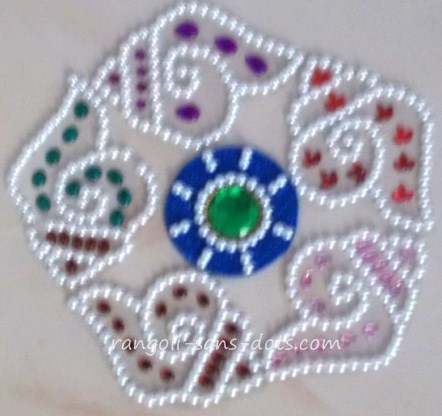 Ohp Sheet Kundan Rangoli For Diwali Navratri Kolam By Sudha Balaji